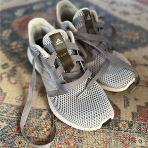 Adidas Women's White and Gray Sneakers